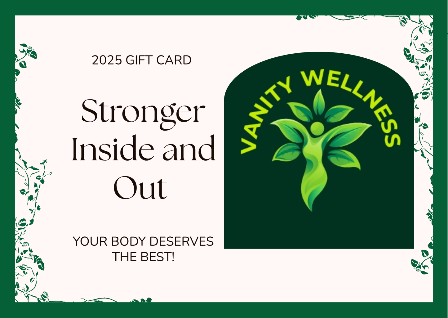 VANITY CURVES GIFT CARD