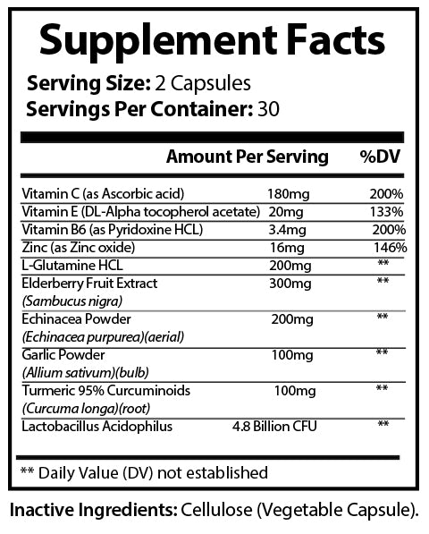 Vanity Curves "Immune Glow" Elderberry Immune Support With Vitamin C