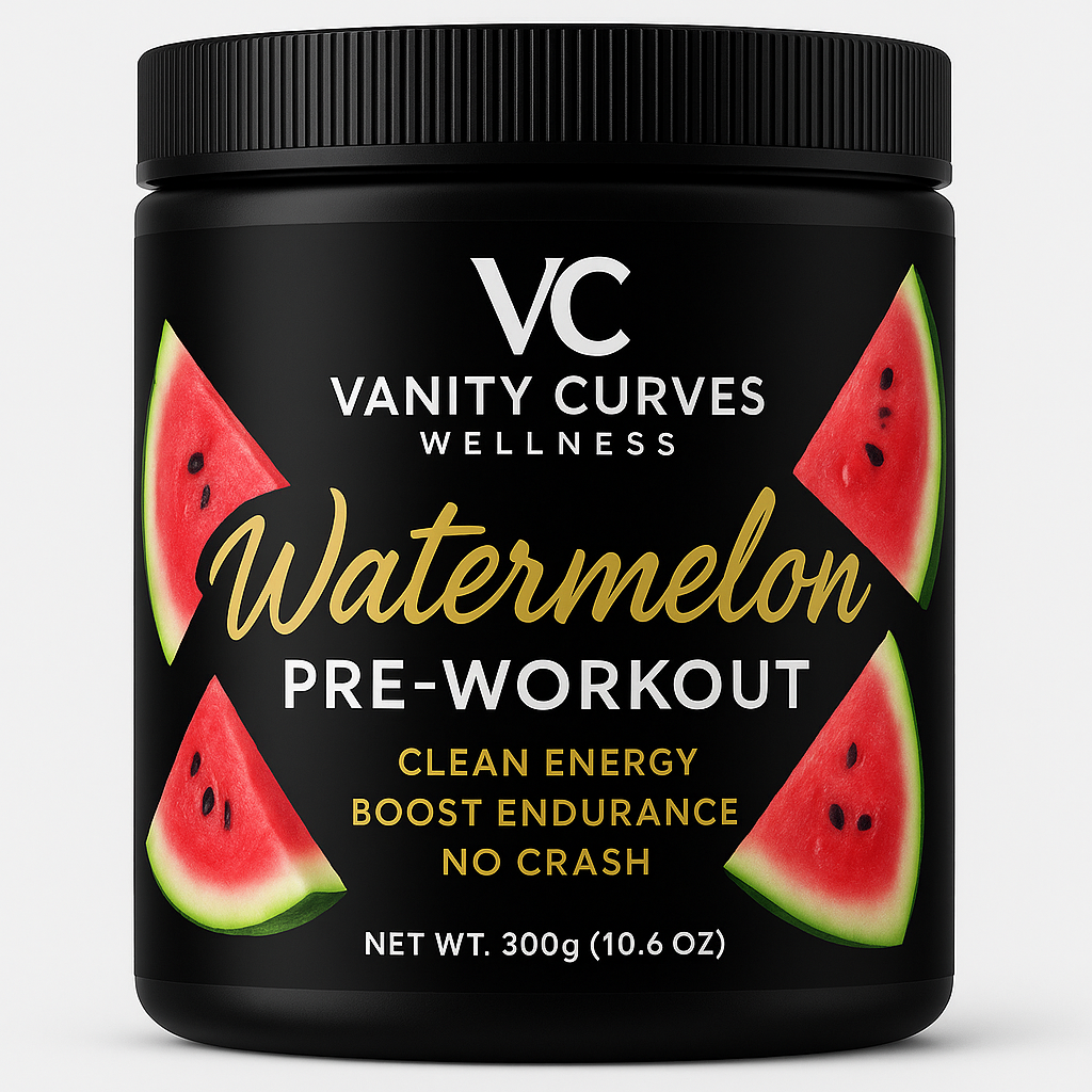 Vanity Curves Pre-Workout Powder Watermelon Flavor